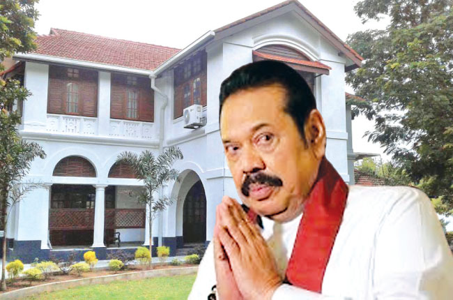 විජේරාමේ ගෙදර ලක්ෂ 7ක ලයිට්-වතුර බිල් හිටපු ජනා­ධි­පති මහින්ද රාජ­පක්ෂ පොලු තියලා!