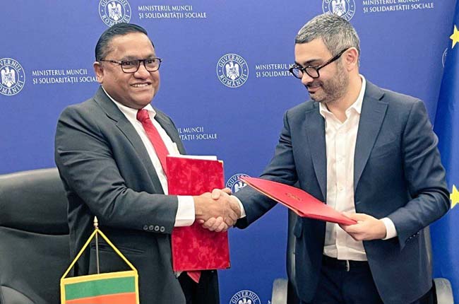 විදේශ කටයුතු, විදේශ රැකියා සහ සංචාරක අමාත්‍යවරයා රුමේනියාවේ නිල සංචාරකට එක්වෙයි