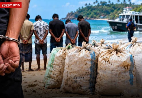 හෙරොයින් කිලෝ 100කට අධික ප්‍රමාණයක් වැලිගමින් අල්ලයි!